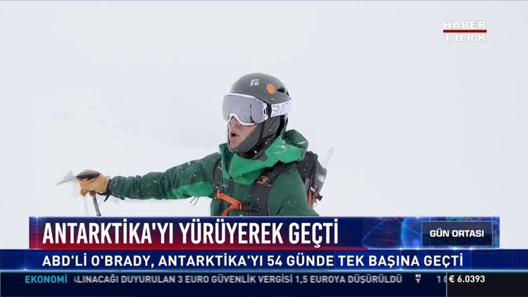 Antartika'yı yürüyerek geçti: ABD'li O'Brady, Antartika'yı 54 günde tek başına geçti
