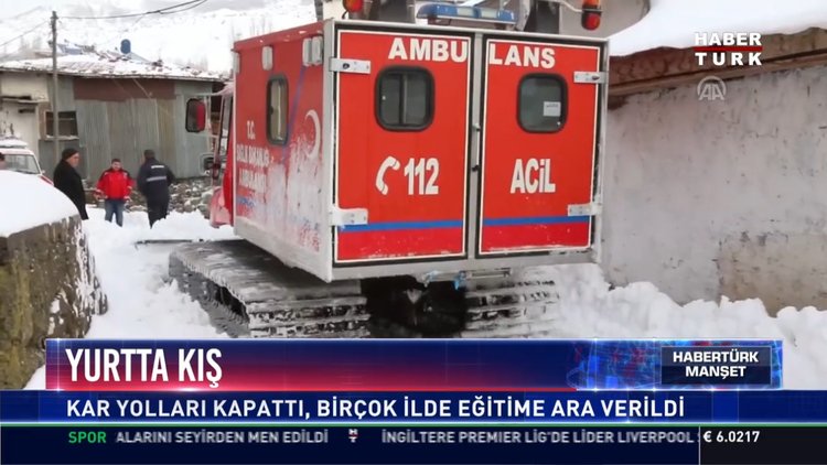 Yurtta kış: Kar yolları kapattı, birçok ilde eğitime ara verildi