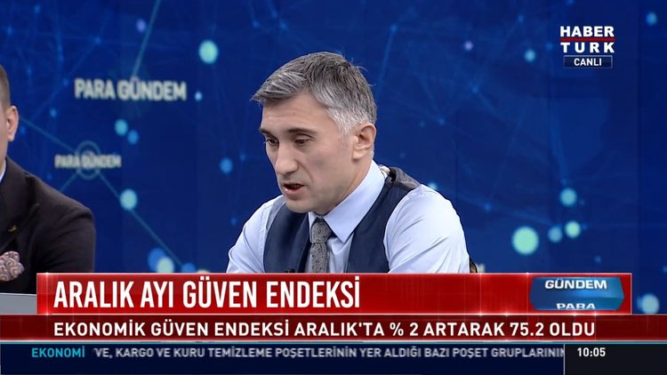 Aralık ayı güven endeksi: Ekonomik Güven Endeksi aralık'ta %2 artarak 75.2 oldu