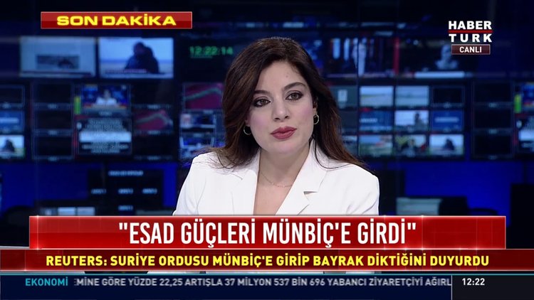 "Esad güçleri Münbiç'e girdi": Reuters: Suriye Ordusu Münbiç'e girip bayrak diktiğini duyurdu