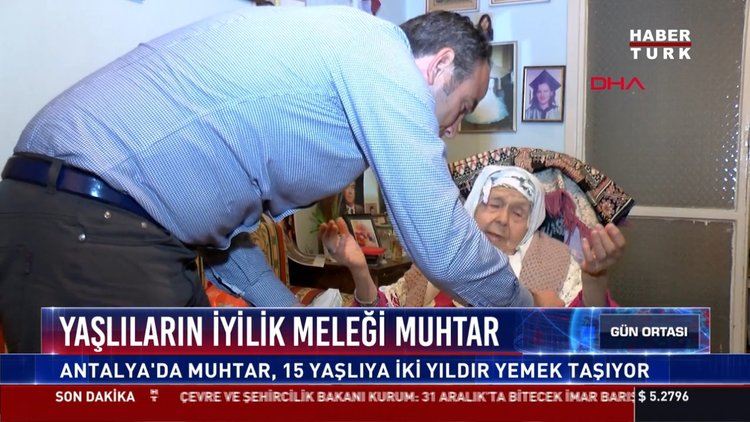 Yaşlıların iyilik meleği muhtar