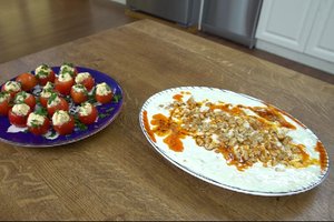 Paşa mezesi ve patlıcanlı meze
