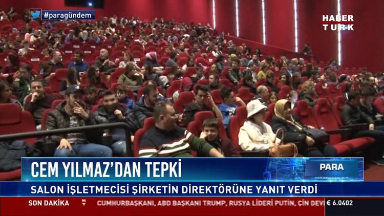 Cem Yılmaz’dan tepki: Salon işletmecisi şirketin direktörüne yanıt verdi