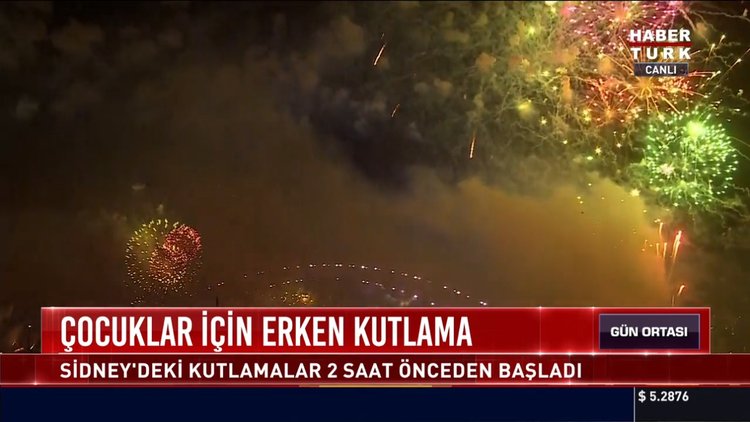 Çocuklar için erken kutlama: Sidney'deki kutlamalar 2 saat önceden başladı