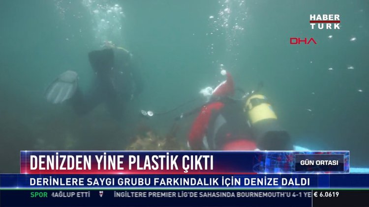 Denizden yine plastik çıktı: Derinlere saygı grubu farkındalık için denize daldı