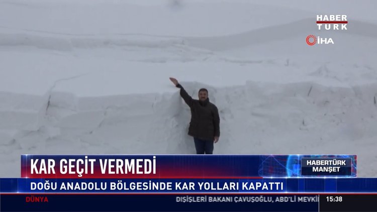 Kar geçit vermedi: Doğu anadolu bölgesinde kar yolları kapattı