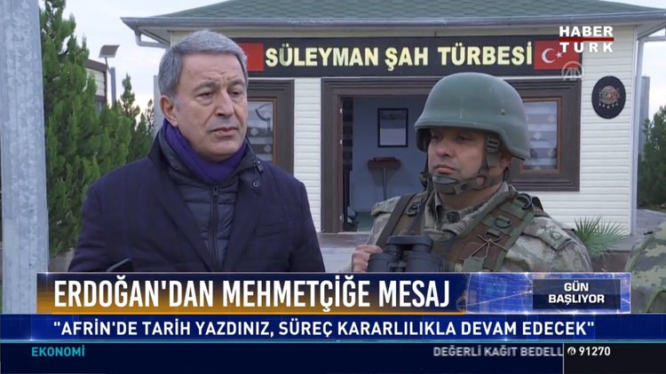 Erdoğan'dan Mehmetçiğe mesaj: "Afrin'de tarih yazdınız, süreç kararlılıkla devam edecek"