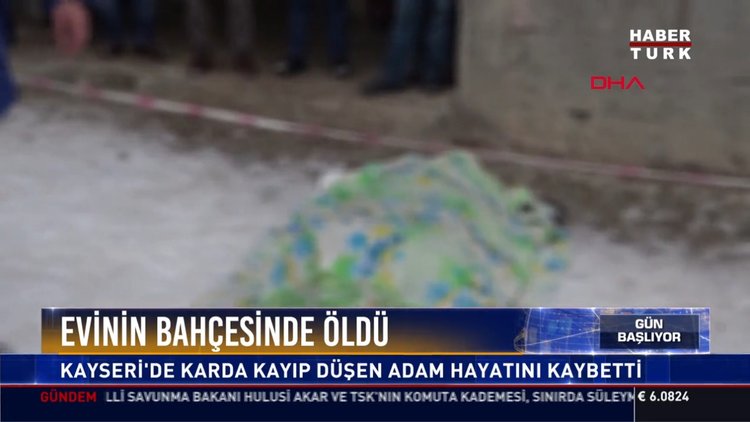 Evinin bahçesinde öldü: Kayseri'de karda kayıp düşen adam hayatını kaybetti