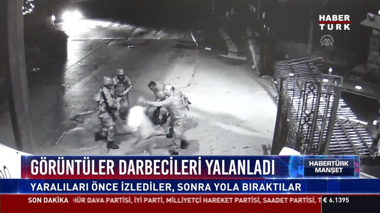 Görüntüler darbecileri yalanladı: Yaralıları önce izlediler, sonra yola bıraktılar