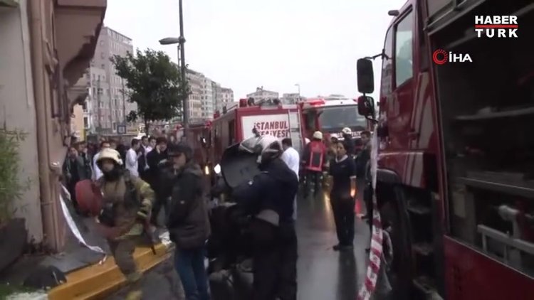 Beyoğlu'nda bir otelin sauna bölümünde yangın çıktı