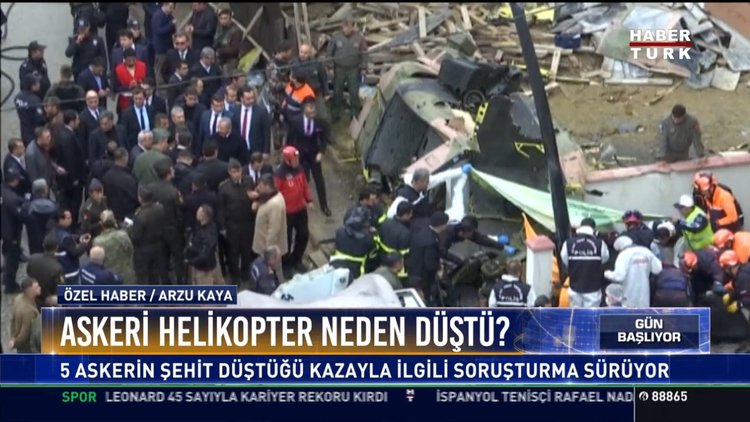 Askeri helikopter neden düştü ?