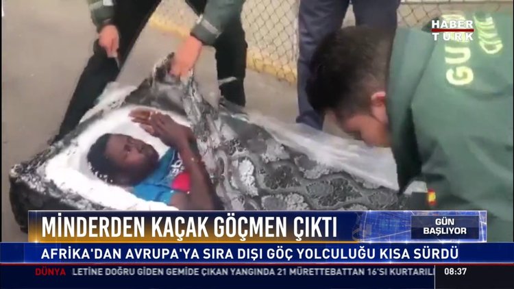 Minderden kaçak göçmen çıktı: Afrika'dan Avrupa'ya sıra dışı göç yolculuğu kısa sürdü
