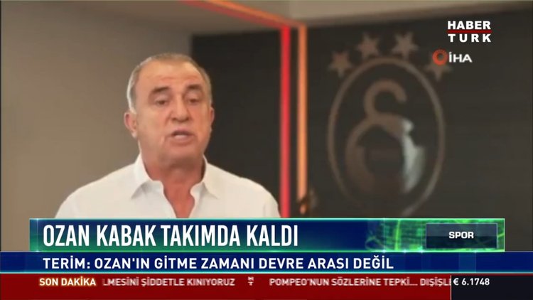 Ozan Kabak takımda kaldı: Terim: Ozan'ın gitme zamanı devre arası değil