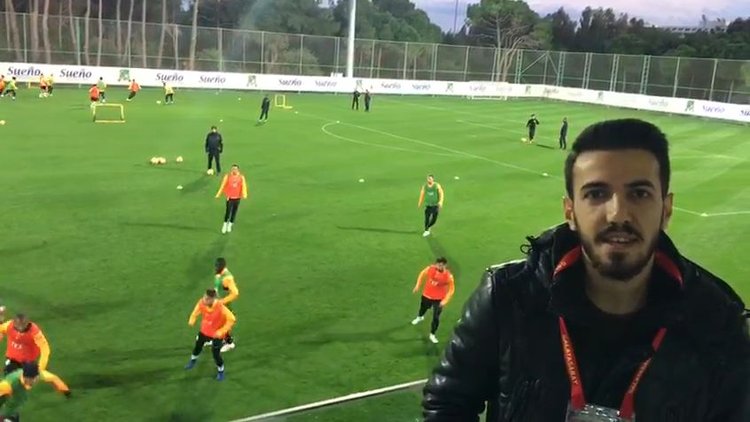 Galatasaray basına açık çalıştı
