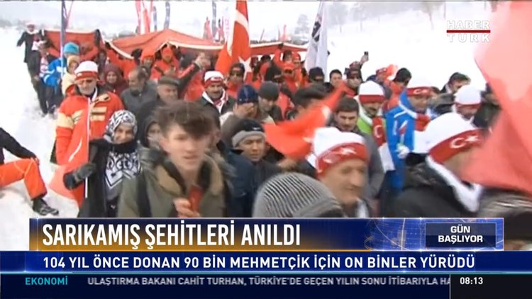 Sarıkamış şehitleri anıldı: 104 yıl önce donan 90 bin Mehmetçik için on binler yürüdü