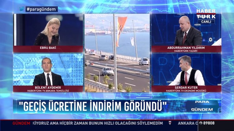 Geçiş ücretine indirim gözüktü