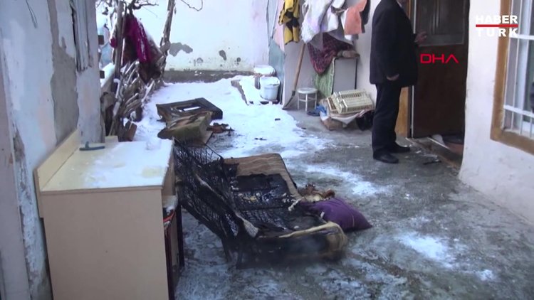 Annenin evde bıraktığı 3 kardeş yangında ölümden döndü