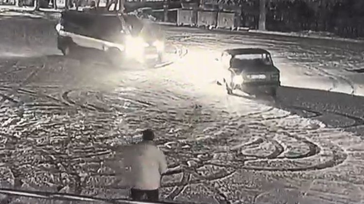 Jandarma affetmedi... Karda drifte ceza yağdı!