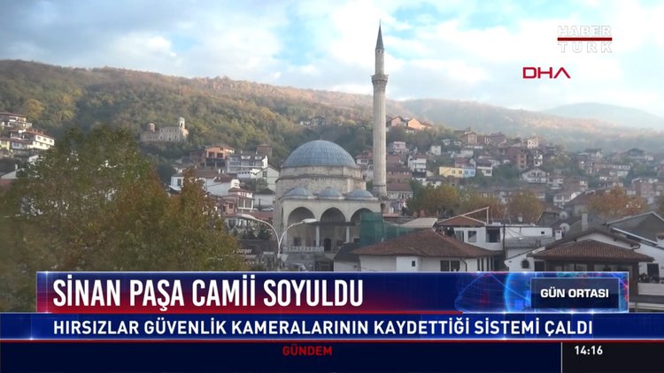 Sinan Paşa Camii soyuldu: Hırsızlar güvenlik kameralarının kaydettiği sistemi çaldı