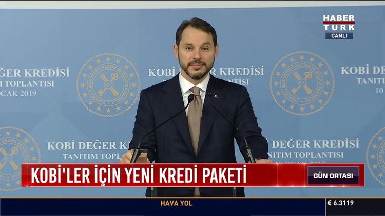 KOBİ'lerde kredi paketi: Bakan Albayrak 13 Bankanın katılacağı kredi paketini açıklıyor