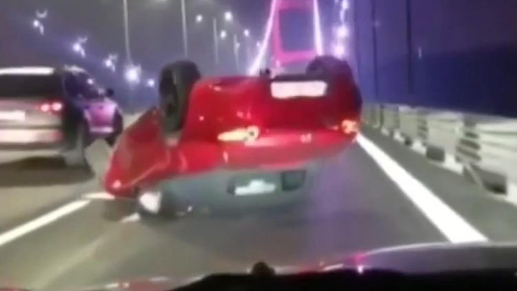 FSM'de makas atarken canından oluyordu... O anlar kamerada