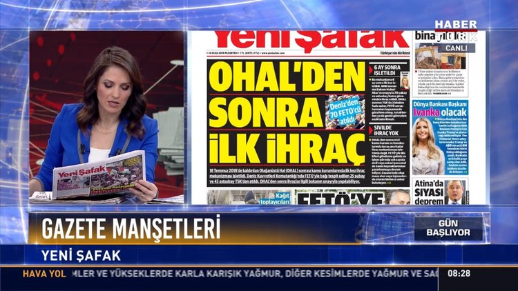 Gazete manşetleri: