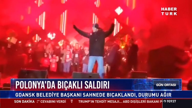 Polonya'da bıçaklı saldırı: Gdansk Belediye Başkanı sahnede bıçaklandı, durumu ağır