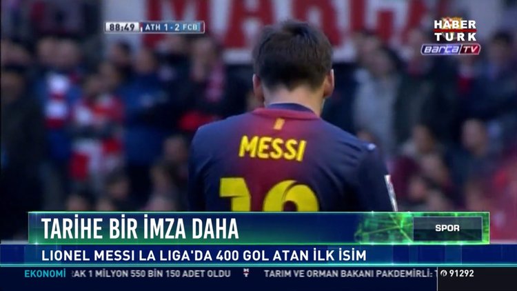 Tarihe bir imza daha: Lionel Messi La Liga'da 400 gol atan ilk isim