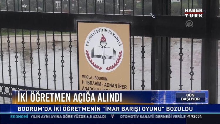İki öğretmen açığa alındı: Bodrum'da iki öğretmenin "İmar Barışı oyunu" bozuldu
