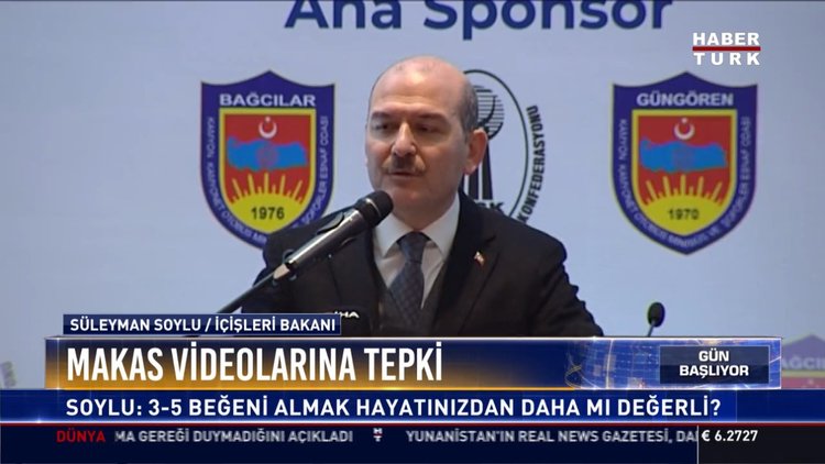Makas videolarına tepki: Soylu: 3-5 beğeni almak hayatınızdan daha mı değerli?