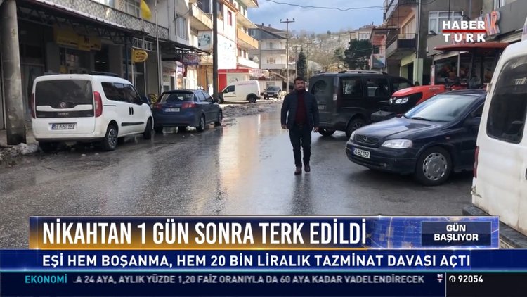Nikahtan 1 gün sonra terk edildi: Eşi hem boşanma, hem 20 bin liralık tazminat davası açtı