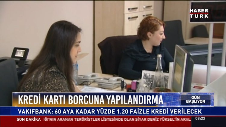 Kredi kartı borcuna yapılandırma: Vakıfbank: 60 aya kadar yüzde 1.20 fazile kredi verecek