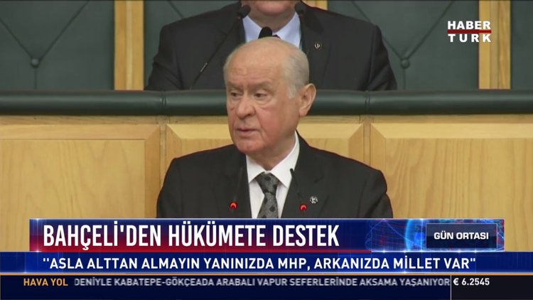 Bahçeli'den hükümete destek: Asla alttan almayın yanınızda MHP, arkanızda millet var