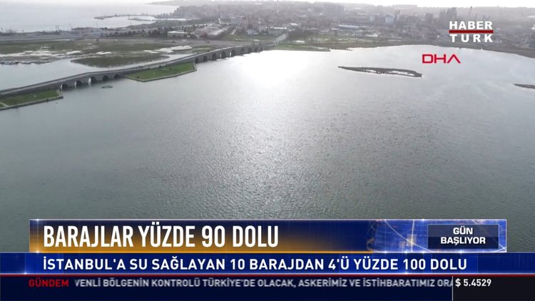 Barajlar yüzde 90 dolu: İstanbul'a su sağlayan 10 Barajdan 4'ü yüzde 100 dolu