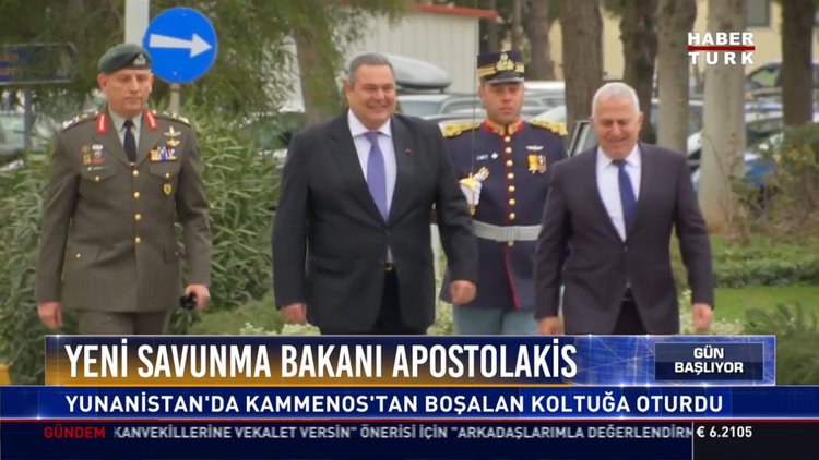 Yeni Savunma Bakanı Apostolakis: Yunanistan'da Kammenos'tan boşalan koltuğa oturdu