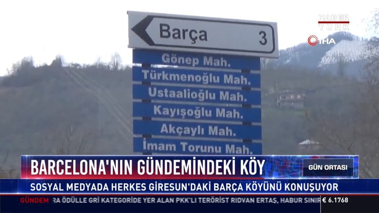 Barcelona'nın gündemindeki köy: Sosyal medyada herkes Giresun'daki barça köyünü konuşuyor