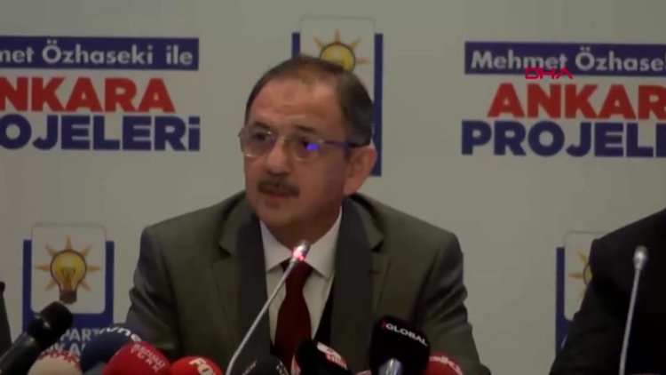 Mehmet Özhaseki projelerini anlattı