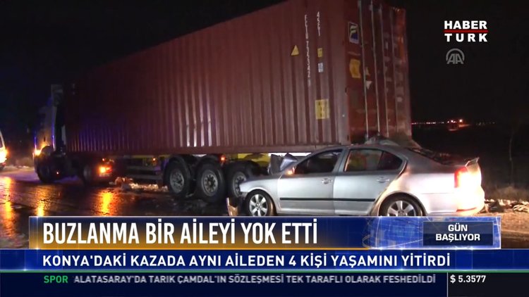 Buzlanma bir aileyi yok etti: Konya'daki kazada aynı aileden 4 kişi yaşamını yitirdi
