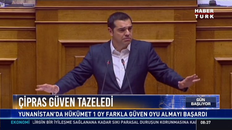 Çipras güven tazeledi: Yunanistan'da hükümet 1 oy farkla güven oyu almayı başardı