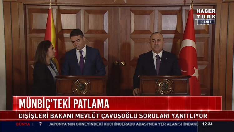 Münbiç'teki patlama: Dışişleri Bakanı Mevlüt Çavuşoğlu soruları yanıtladı