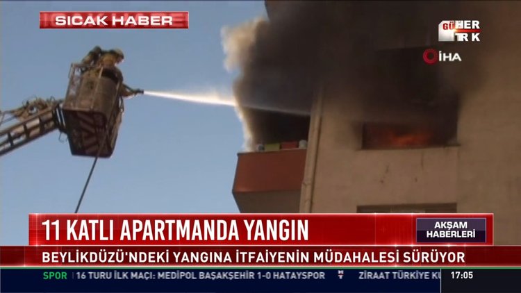 11 katlı apartmanda yangın: Beylikdüzü'ndeki yangına itfaiyenin müdahelesi sürüyor