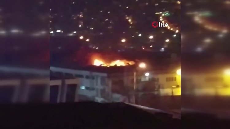 Avcılar'da dondurma fabrikasında korkutan yangın!