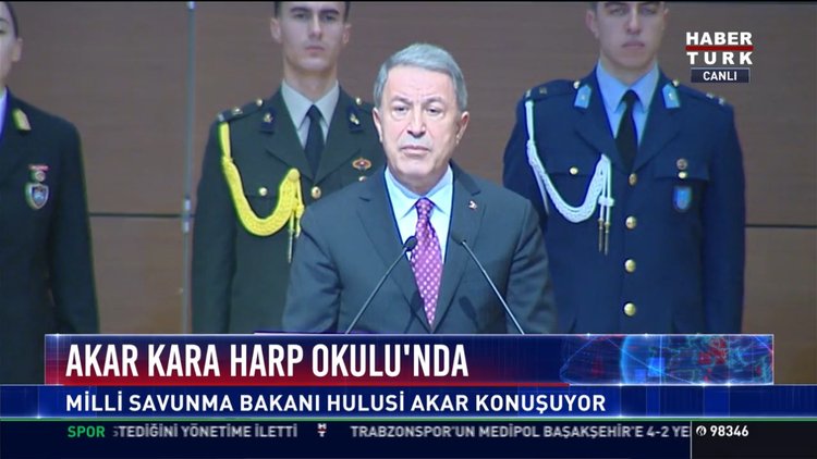 Akar Kara Harp Okulu'nda: Milli Savunma Bakanı Hulusi Akar konuştu