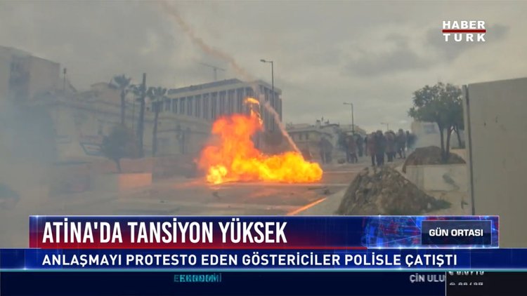 Yunanistan'da sokaklar karıştı: Makedonya isim değişikliği anlaşması protesto edildi