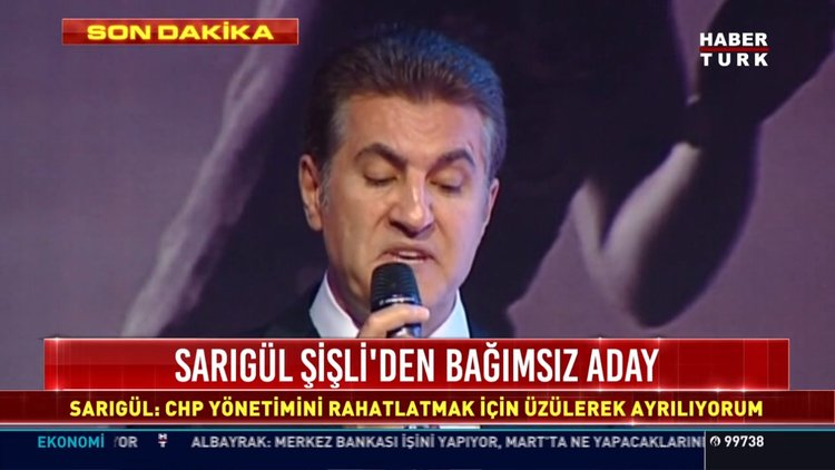 Sarıgül Şişli'den bağımsız aday