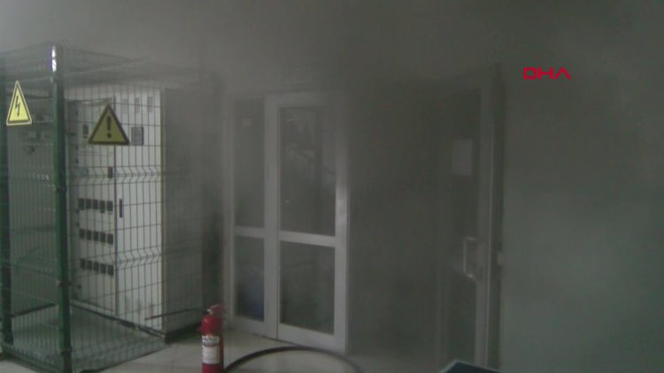 Üsküdar'da Lisenin kazan dairesinde yangın!