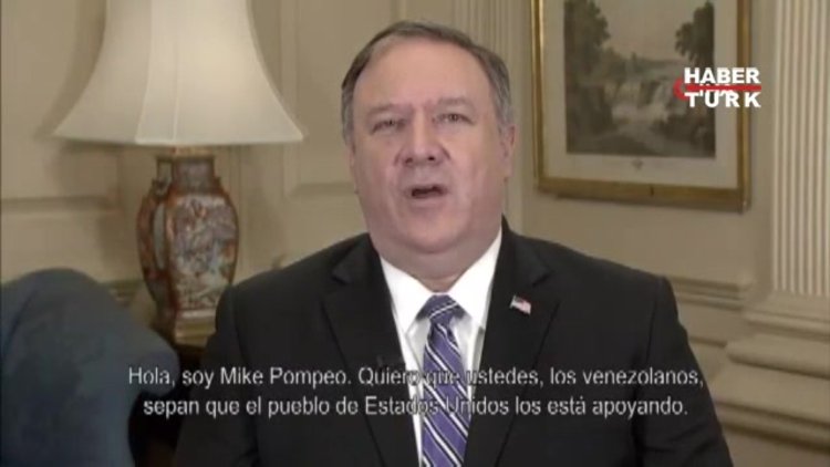 Pompeo'dan İspanyolca video: Ülkenizi geri alıyorsunuz!