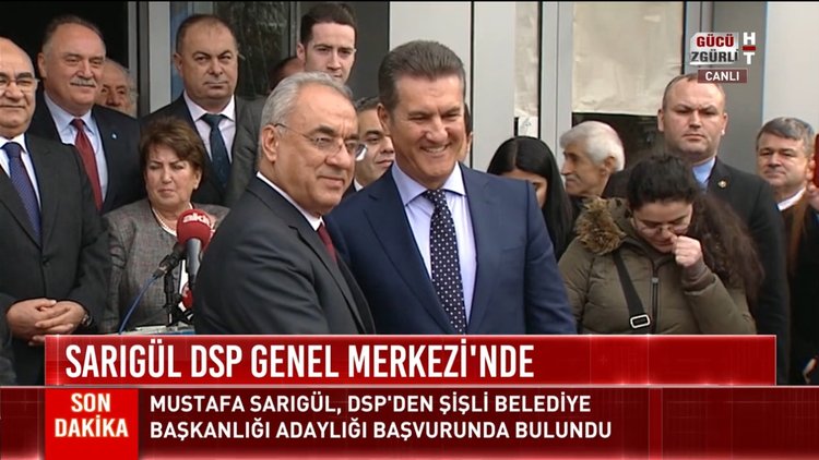 Sarıgül DSP Genel Merkezi'nde!
