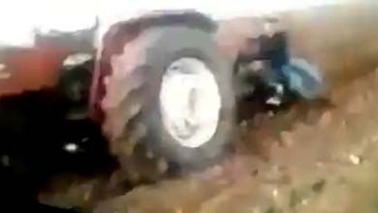 Eğlenmek isterken traktörün altında can verdi!
