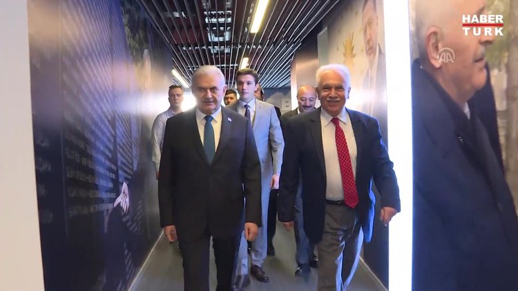 Doğu Perinçek'ten Binali Yıldırım'a ziyaret